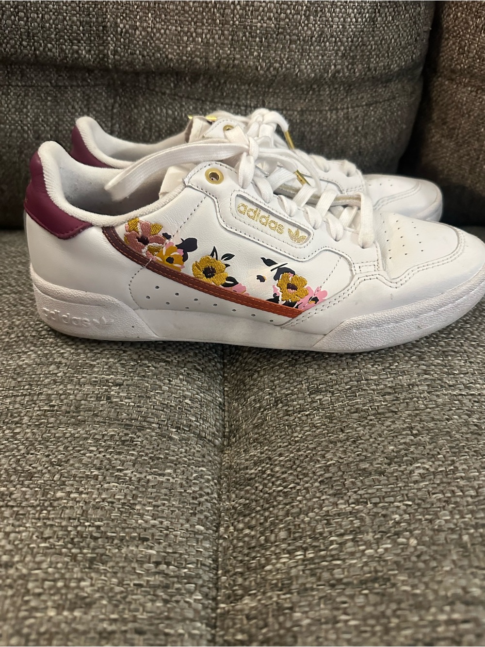 adidas Originals x HER Studio London Continental 80 Floral White Gold Size 9
